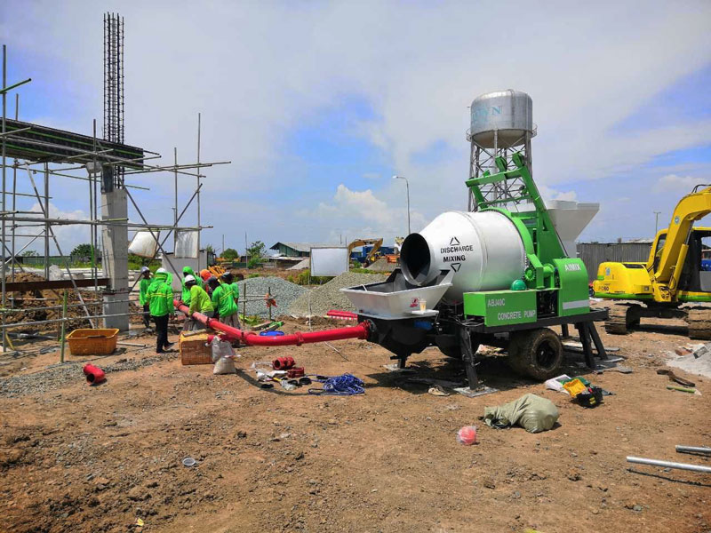 ABJZ40C diesel concrete mixer and pump