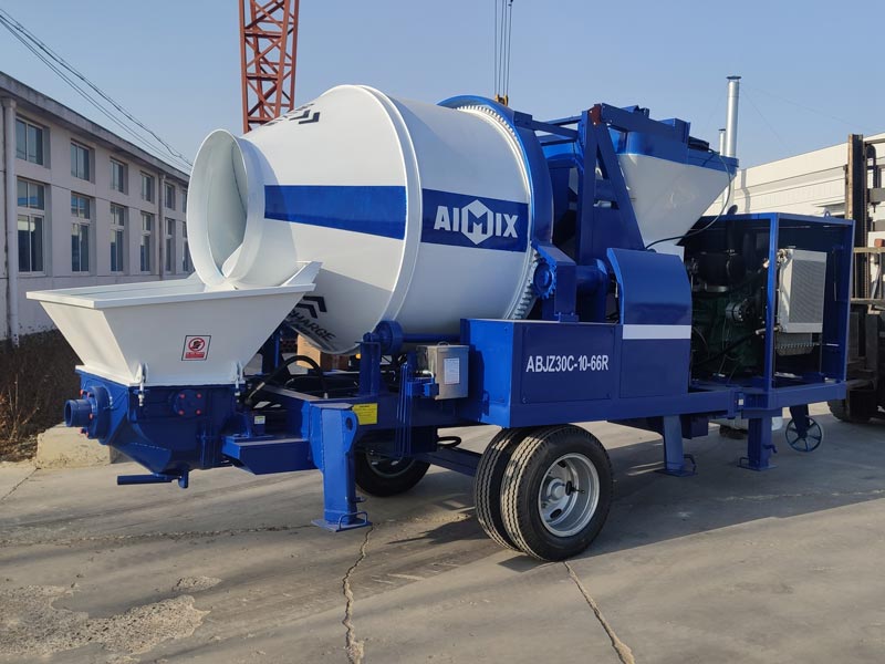 Diesel Concrete Mixing and Pumping Machine
