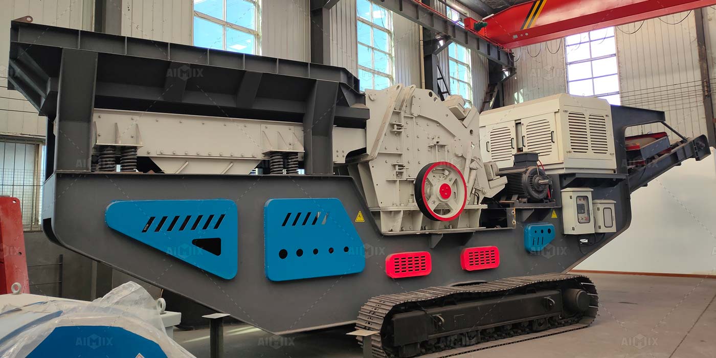 trailer mobile impact crusher plant