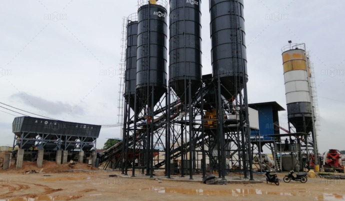 ready mix concrete batching plant cost