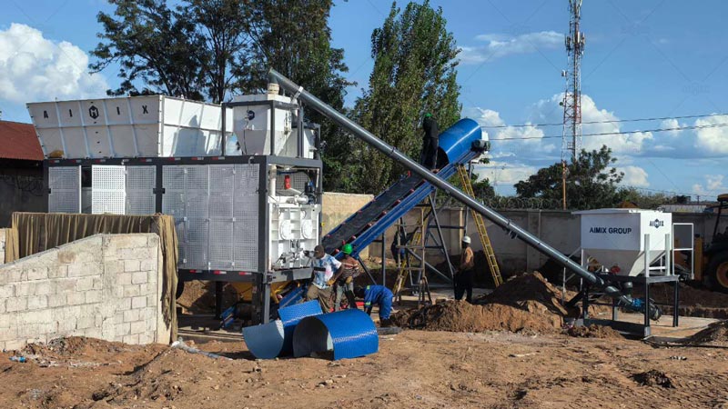 Mini Concrete Plant for Agricultural and Hydraulic Projects